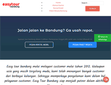 Tablet Screenshot of easytourbandung.com